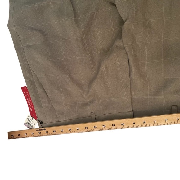 Perry Ellis Portfolio Tweed/Window Pane Dress Pants-Size 38x30 NWT-Non iron - Picture 8 of 13